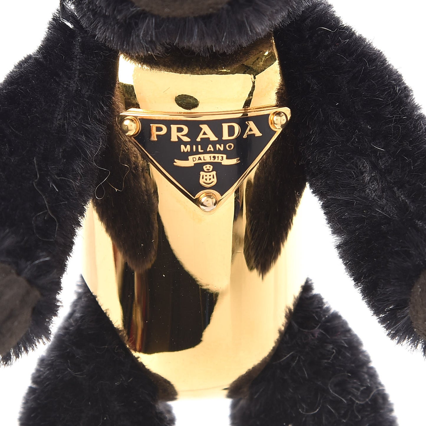 Mohair Year of the Monkey Keychain Charm Black