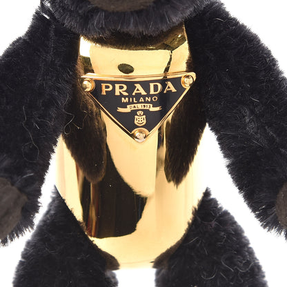 Prada Mohair Year of the Monkey Keychain Charm Black 3 of 3