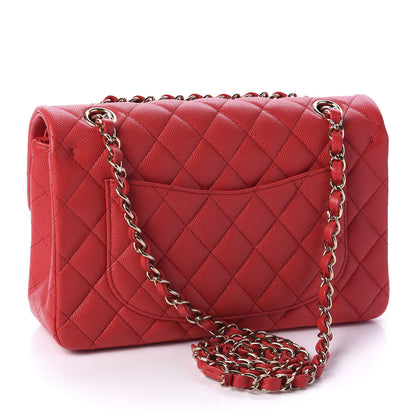 Chanel Caviar Quilted Small Double Flap Red 3 of 11