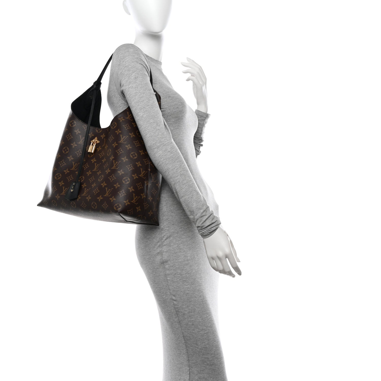 Louis Vuitton Monogram Flower Hobo Black 2 of 11