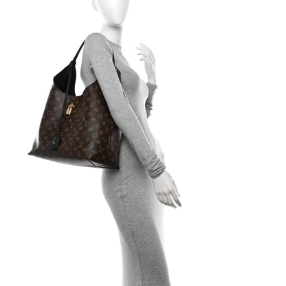 Louis Vuitton Monogram Flower Hobo Black 2 of 11