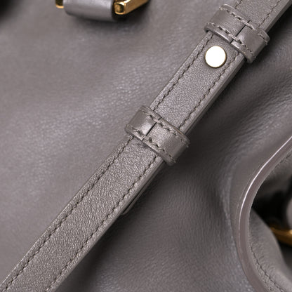 Saint Laurent Smooth Calfskin Small Cabas Monogram Fog 17 of 21
