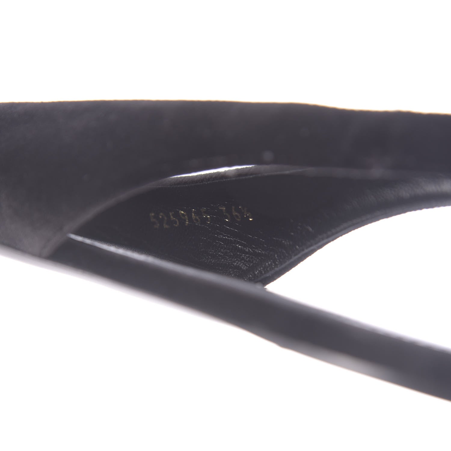 Balenciaga Velvet BB Knife Pointy Toe Slingback Flats 36.5 Black 10 of 11