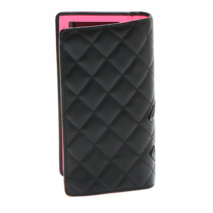 Chanel Calfskin Quilted Cambon Yen Wallet Black 3 of 8