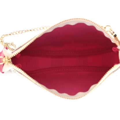 Louis Vuitton Damier Azur 2021 Christmas Animation Hollywood Mini Pochette Accessories Fuchsia 5 of 8