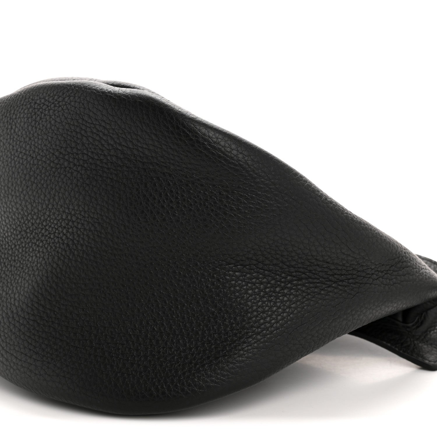 The Row Grained Calfskin Large Slouchy Banana Bag Black 10 of 10