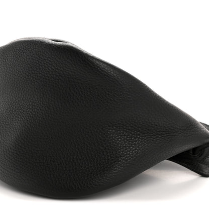 The Row Grained Calfskin Large Slouchy Banana Bag Black 10 of 10