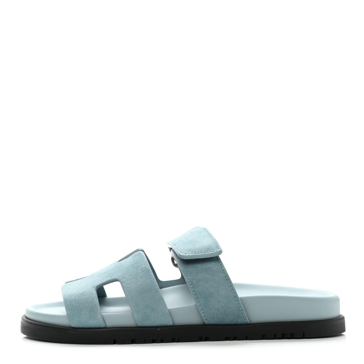 Suede Goatskin Womens Chypre Sandals 37 Vert d'eau