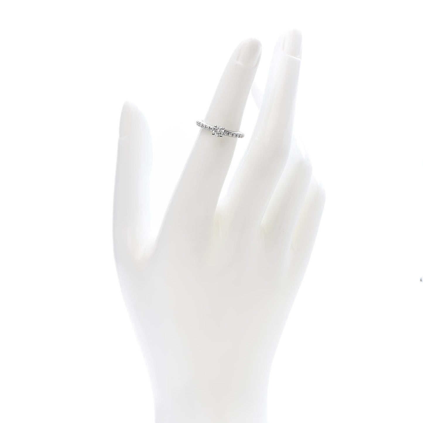 Platinum Diamond .30ct Griffe Solitaire Engagement Ring 49 4.75
