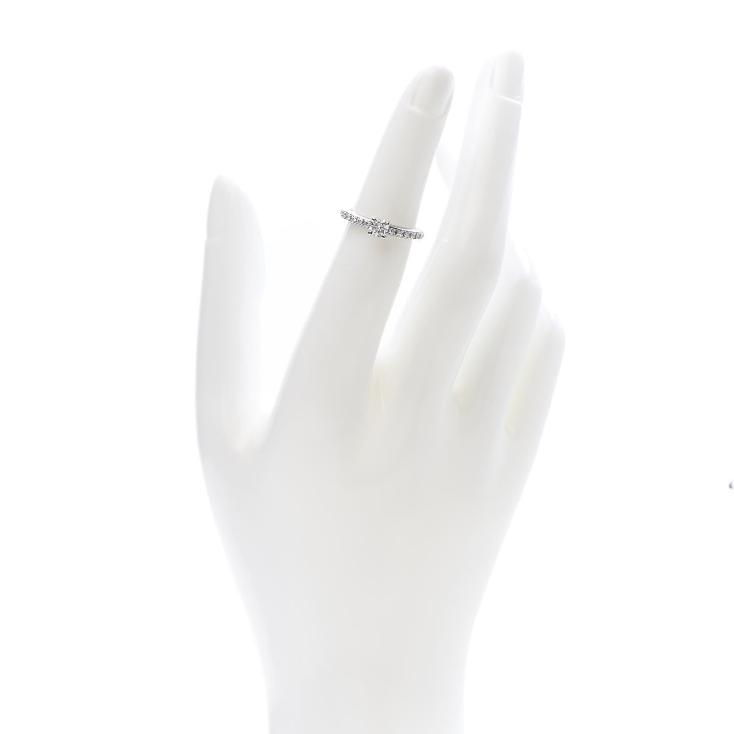 Bulgari Platinum Diamond .30ct Griffe Solitaire Engagement Ring 49 4.75 2 of 8