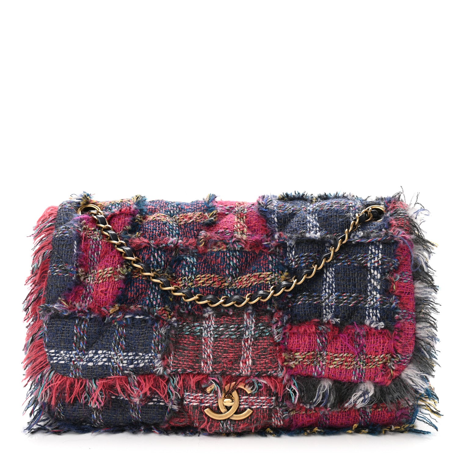 Chanel Tweed Jumbo Flap Red 1 of 10