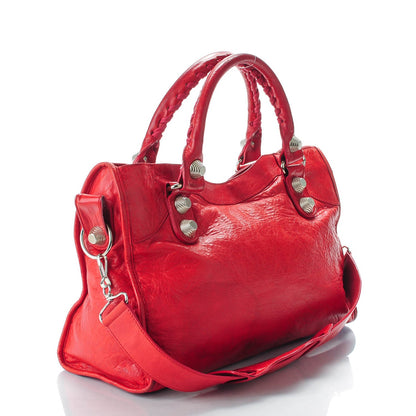 Balenciaga Chevre Giant 21 Silver Hardware City Tomate 5 of 11