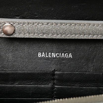 Balenciaga Glitter Fabric Hourglass Chain Bag Grey 6 of 9