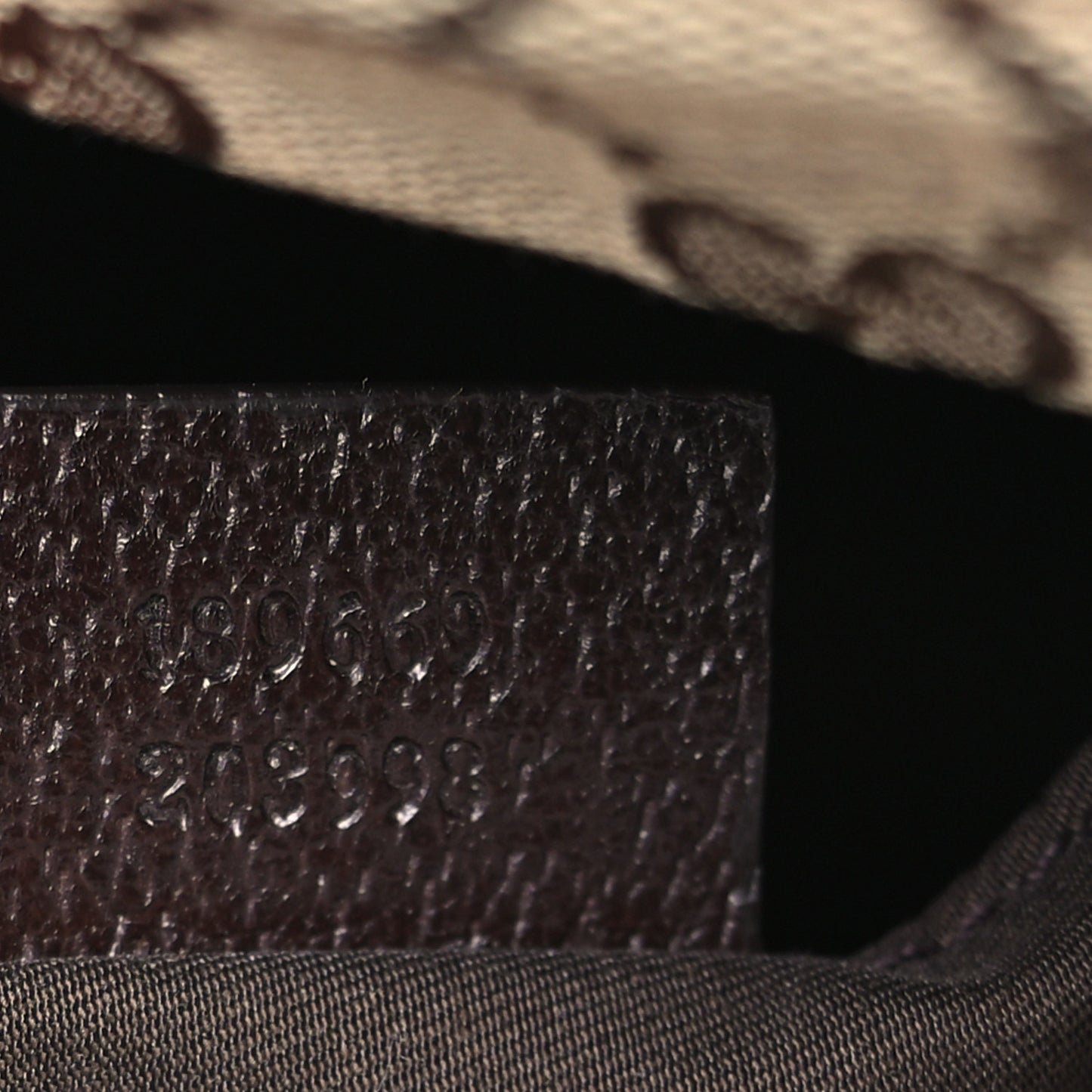 GG Monogram Medium Web Handle Vertical Tote Dark Brown