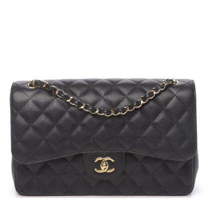 Chanel Caviar Quilted Jumbo Double Flap Black 1 of 11