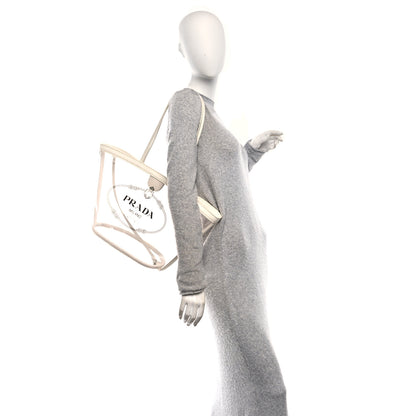 Prada PVC Canapa Tote White 3 of 13