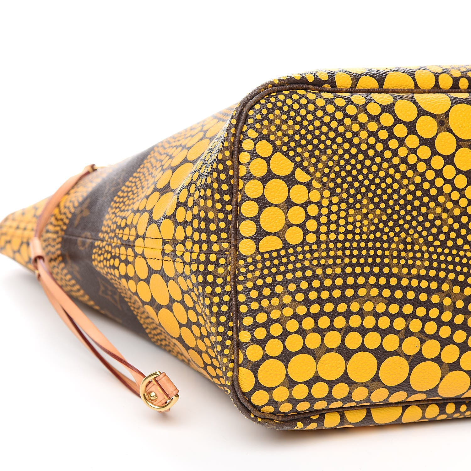 Louis Vuitton Monogram Kusama Waves Neverfull MM Yellow 10 of 14