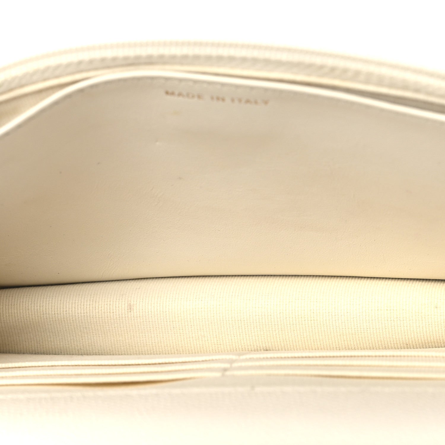 Chanel Shiny Caviar Quilted Flap Charm Wallet On Chain WOC White 5 of 12