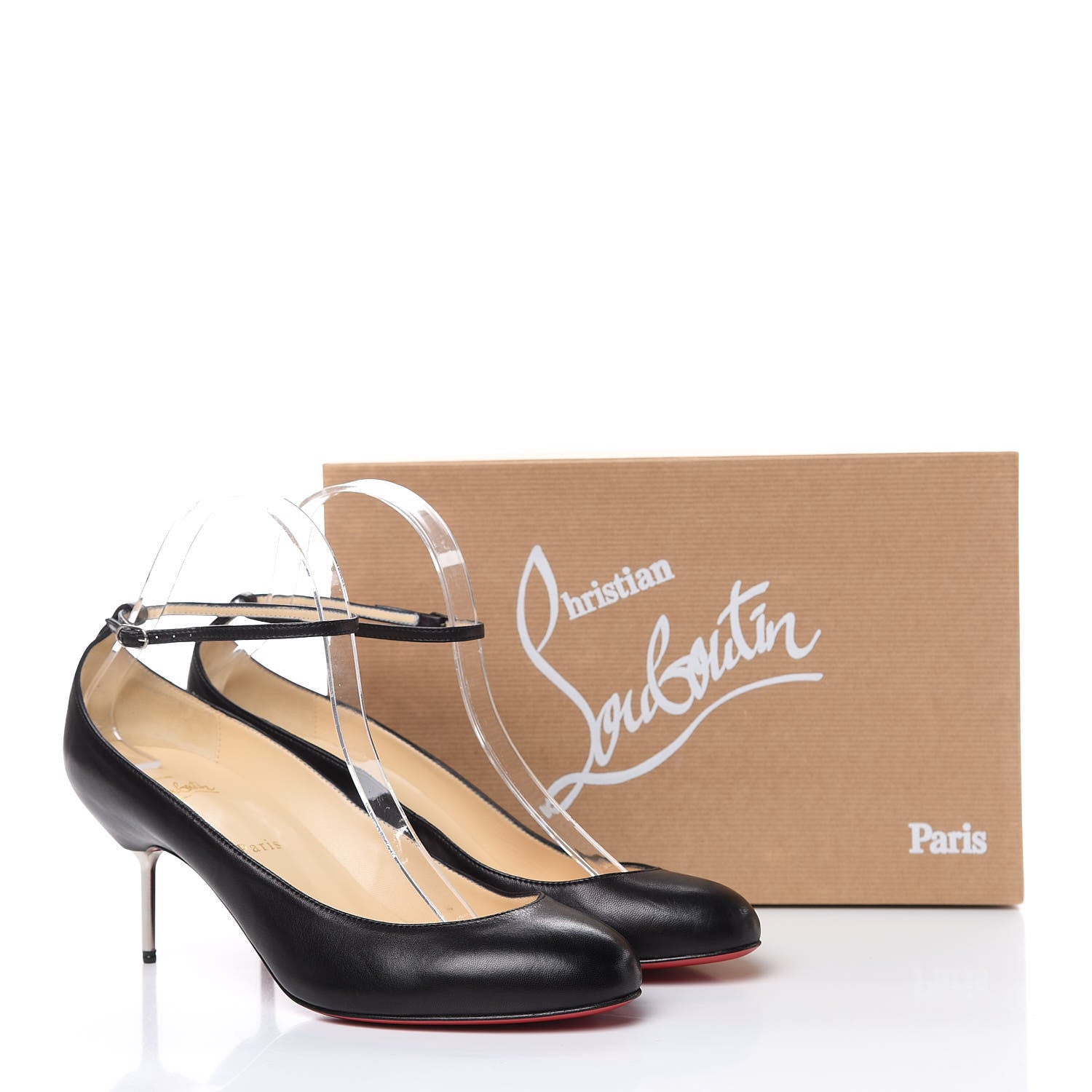 Christian Louboutin Nappa Ika 70 Pumps 40 Black Silver 10 of 10
