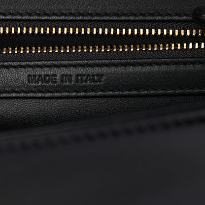 Christian Dior Metallic Patent Micro-Cannage Small Diorama Flap Bag Onyx Black 7 of 10