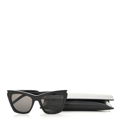 Saint Laurent New Wave SL214 Kate Cat Eye Sunglasses Black 10 of 10