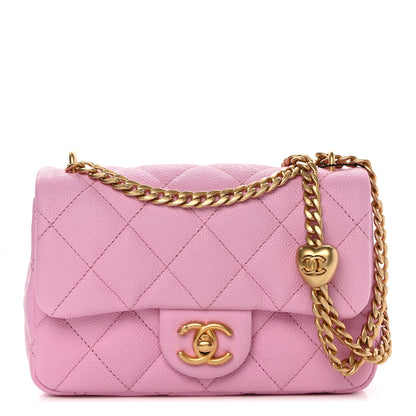 Chanel Caviar Quilted Mini Rectangular Sweetheart Flap Lilac 1 of 11