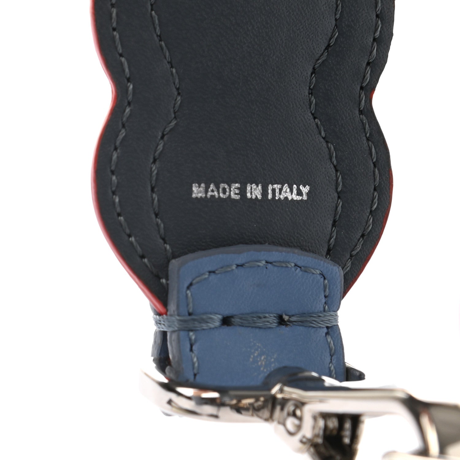 Fendi Calfskin Pearl Embellished Mini Strap You Tempesta Papaya Sky 4 of 4