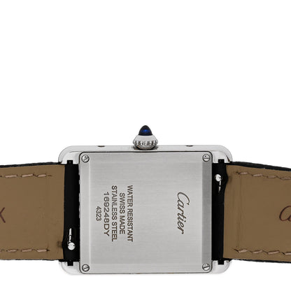 Cartier Stainless Steel Calfskin 25mm Must de Cartier Tank Quartz Watch 4 of 5