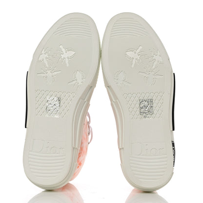 Christian Dior Technical Canvas Oblique Mens B23 High Top Sneakers 37 Orange White 5 of 9