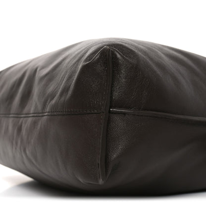 Loewe Calfskin Flamenco Puffer Knot Bag Dark Brown 9 of 9