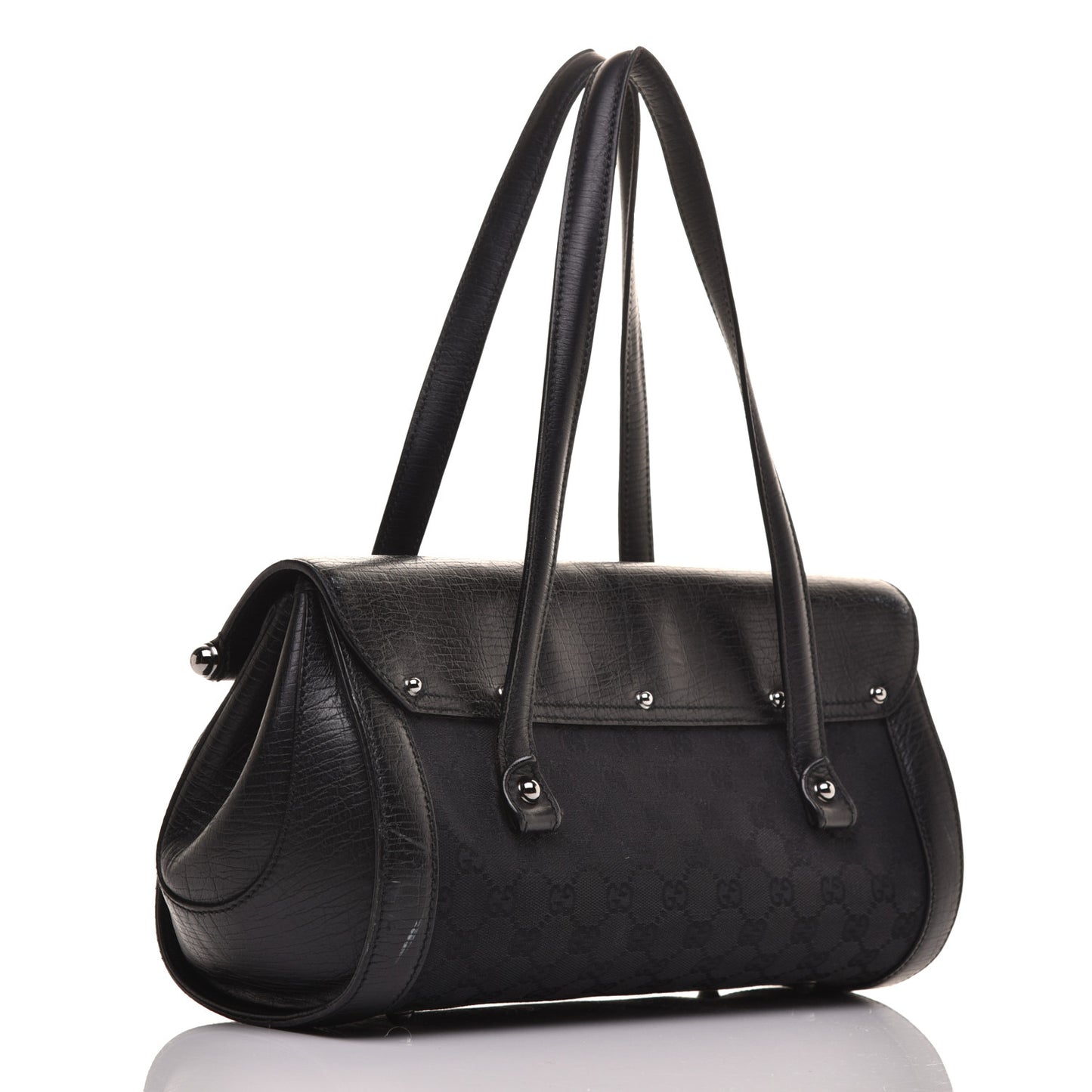 Monogram Bamboo Bullet Bag Black