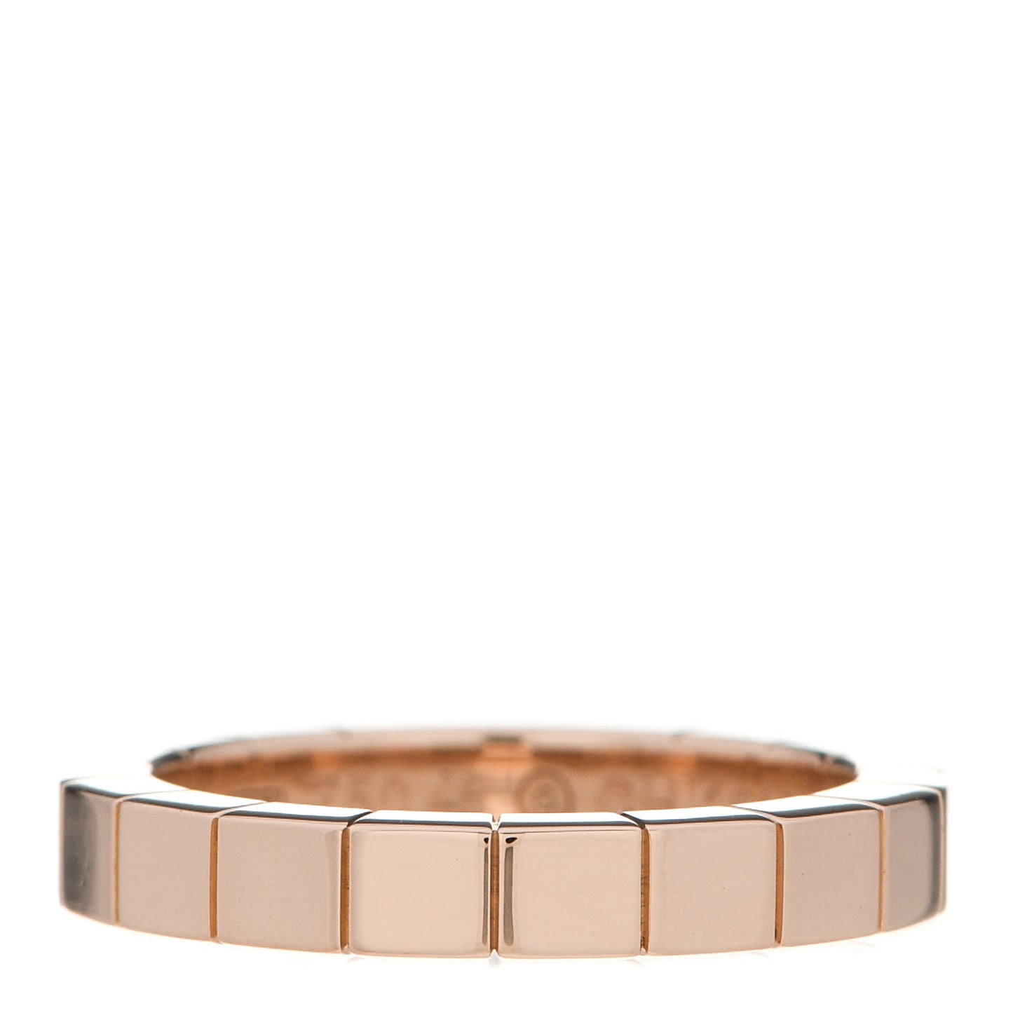 18K Pink Gold 3mm Lanieres Ring 48 4.5