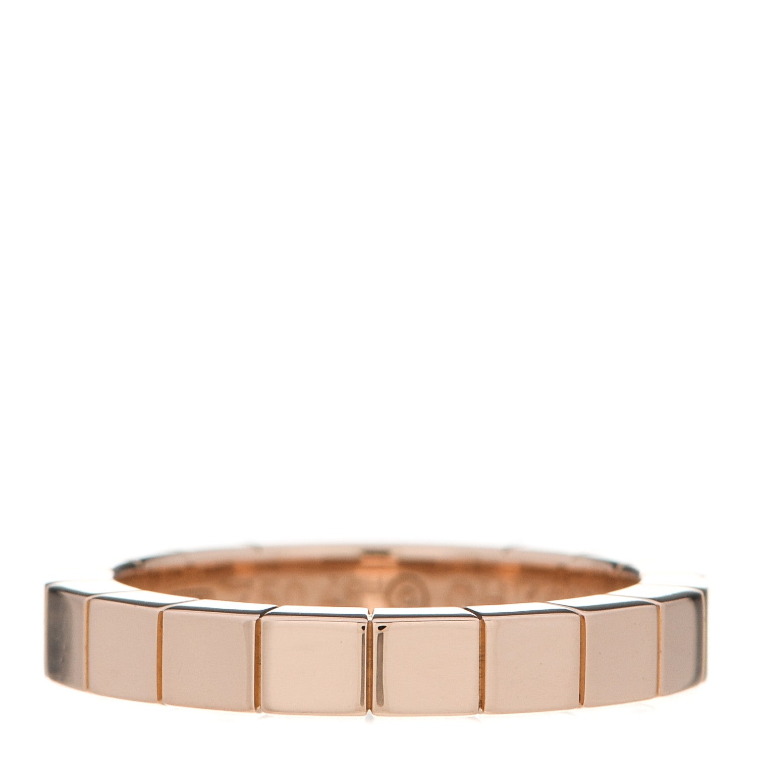Cartier 18K Pink Gold 3mm Lanieres Ring 48 4.5 3 of 6