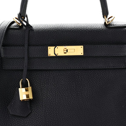 Hermes Togo Kelly Retourne 28 Bleu Nuit 8 of 10