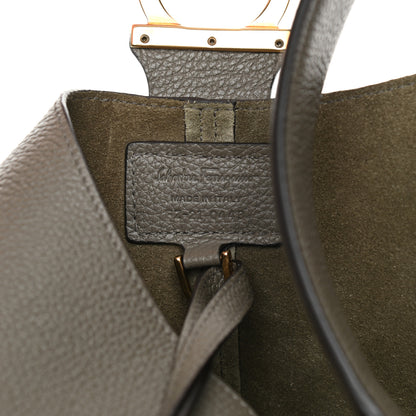 Salvatore Ferragamo Calfskin Margot Hobo Grey 7 of 10
