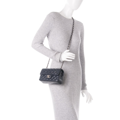 Chanel Caviar Quilted Mini Rectangular Flap Navy Blue 2 of 7