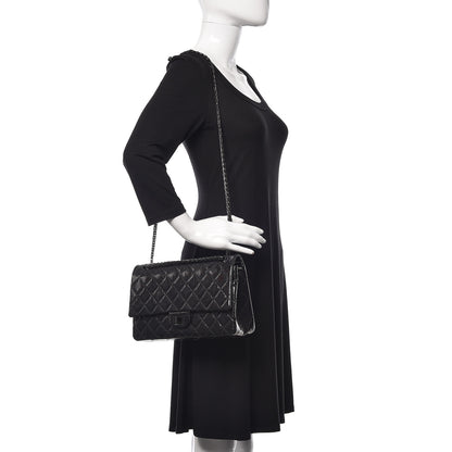 Chanel Glazed Calfskin Quilted 2.55 Reissue 226 Flap So Black 2 of 13
