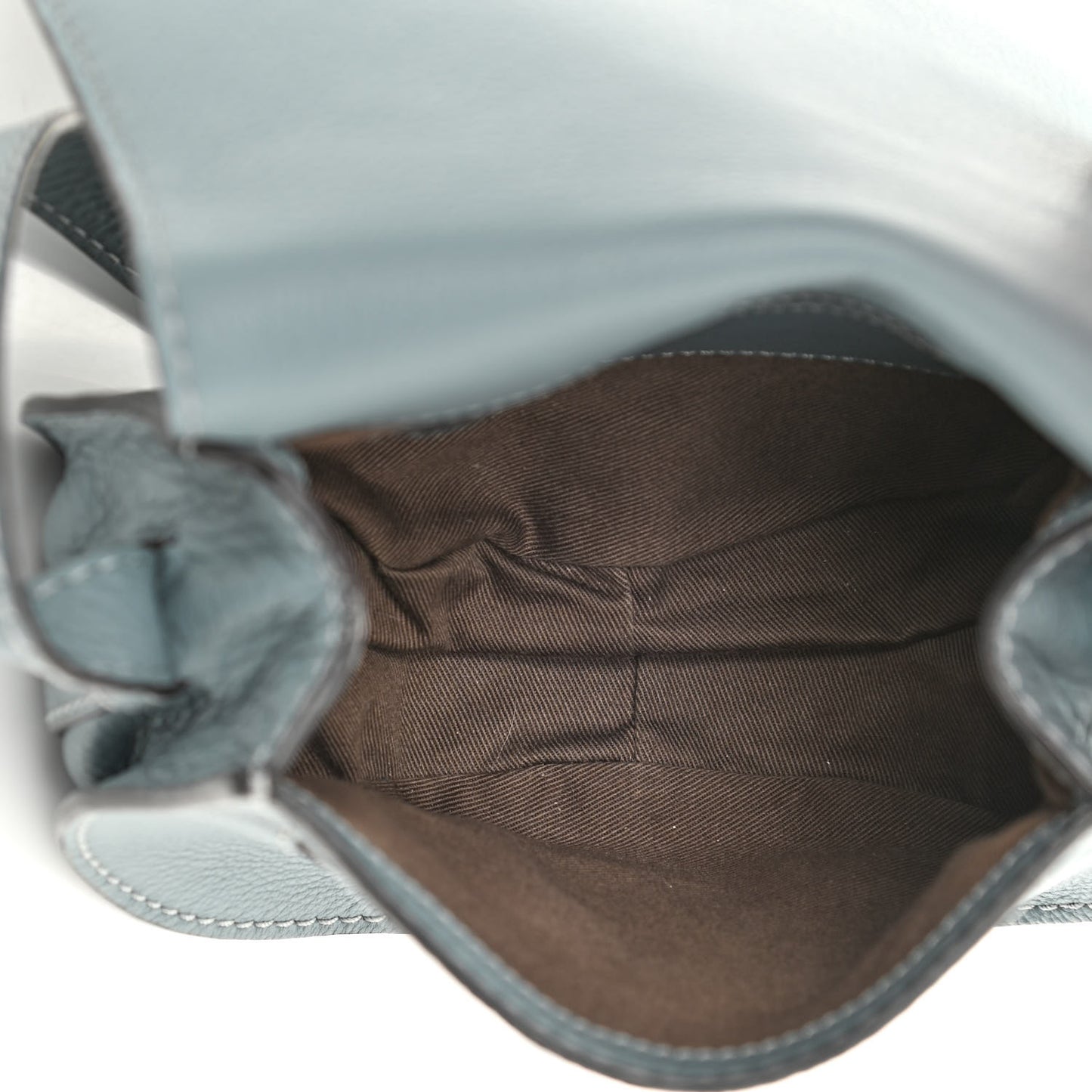 Calfskin Mini Marcie Round Crossbody Bag Rainy Blue