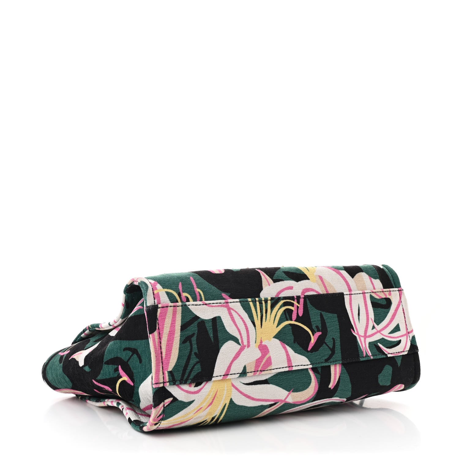 Chanel Velvet Calfskin Beaded Small Deauville Tote Pink Green Black 5 of 12