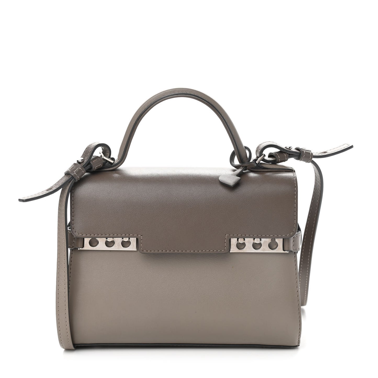 Smooth Calfskin Mini Tempete Satchel Camaieux Tourterelle