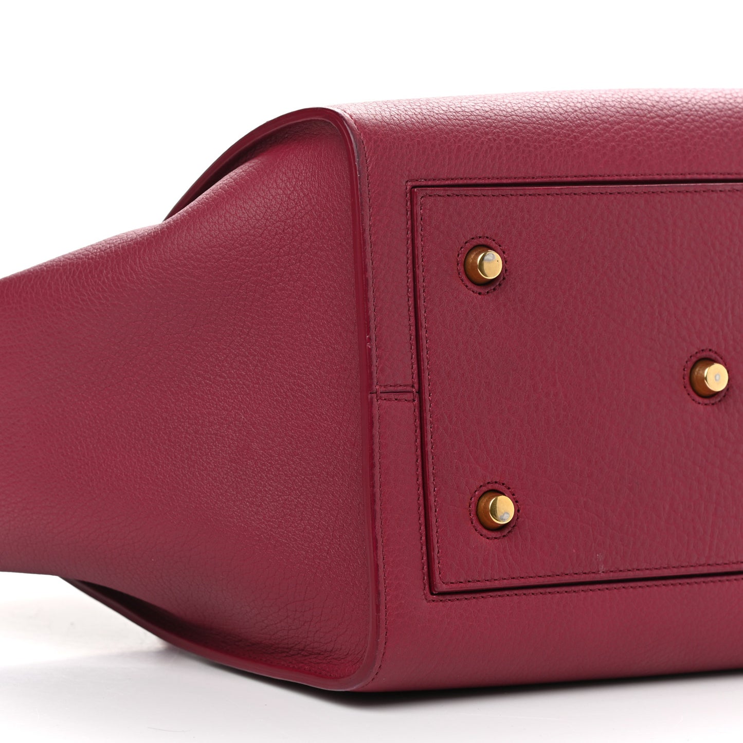 Crisped Calfskin Small Tie Knot Tote Red
