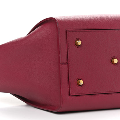 Celine Crisped Calfskin Small Tie Knot Tote Red 9 of 11