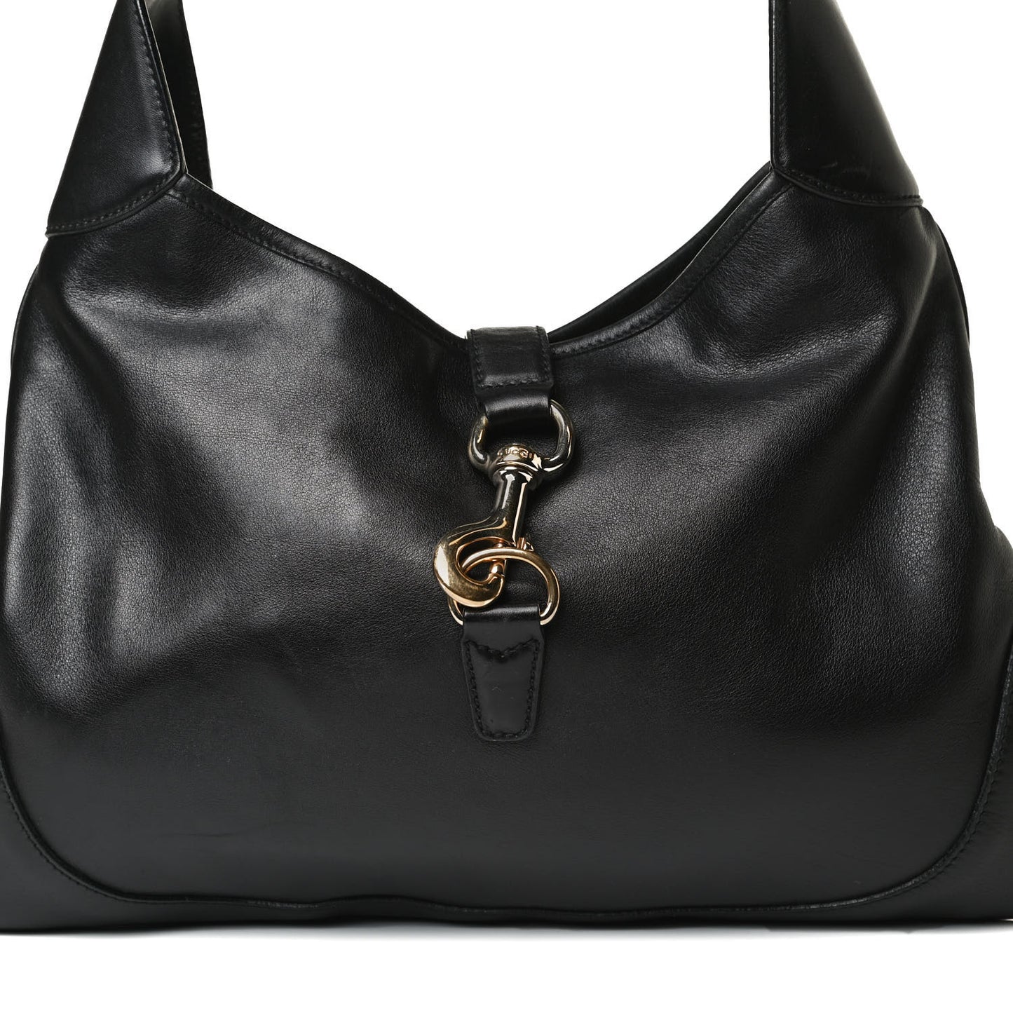Calfskin Medium Jackie O Bouvier Hobo Black