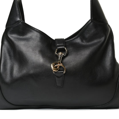 Gucci Calfskin Medium Jackie O Bouvier Hobo Black 8 of 12