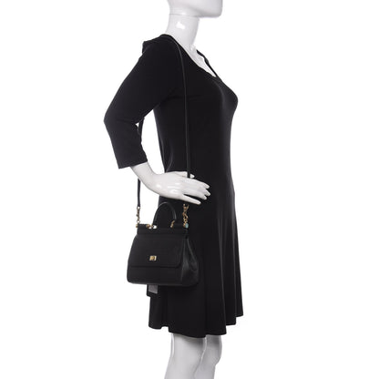 Dolce & Gabbana Dauphine Small Miss Sicily Satchel Black 2 of 9