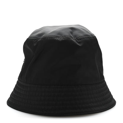 Prada Re-Nylon Metal Triangle Logo Womens Bucket Hat S Black 4 of 10