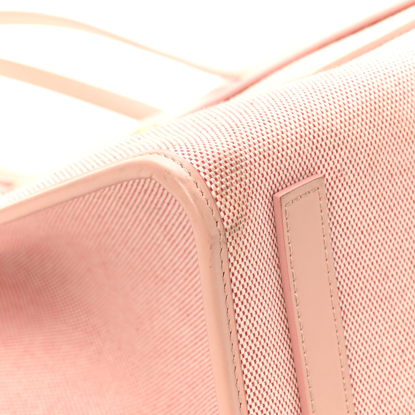 Canvas Smooth Calfskin Medium Two Tone Freya Tote Dusty Pink