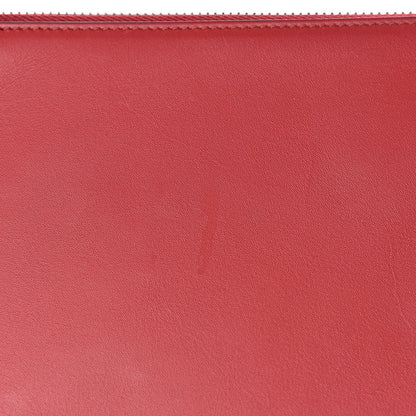 Gucci Calfskin GucciGhost Print Pouch Hibiscus Red 10 of 10