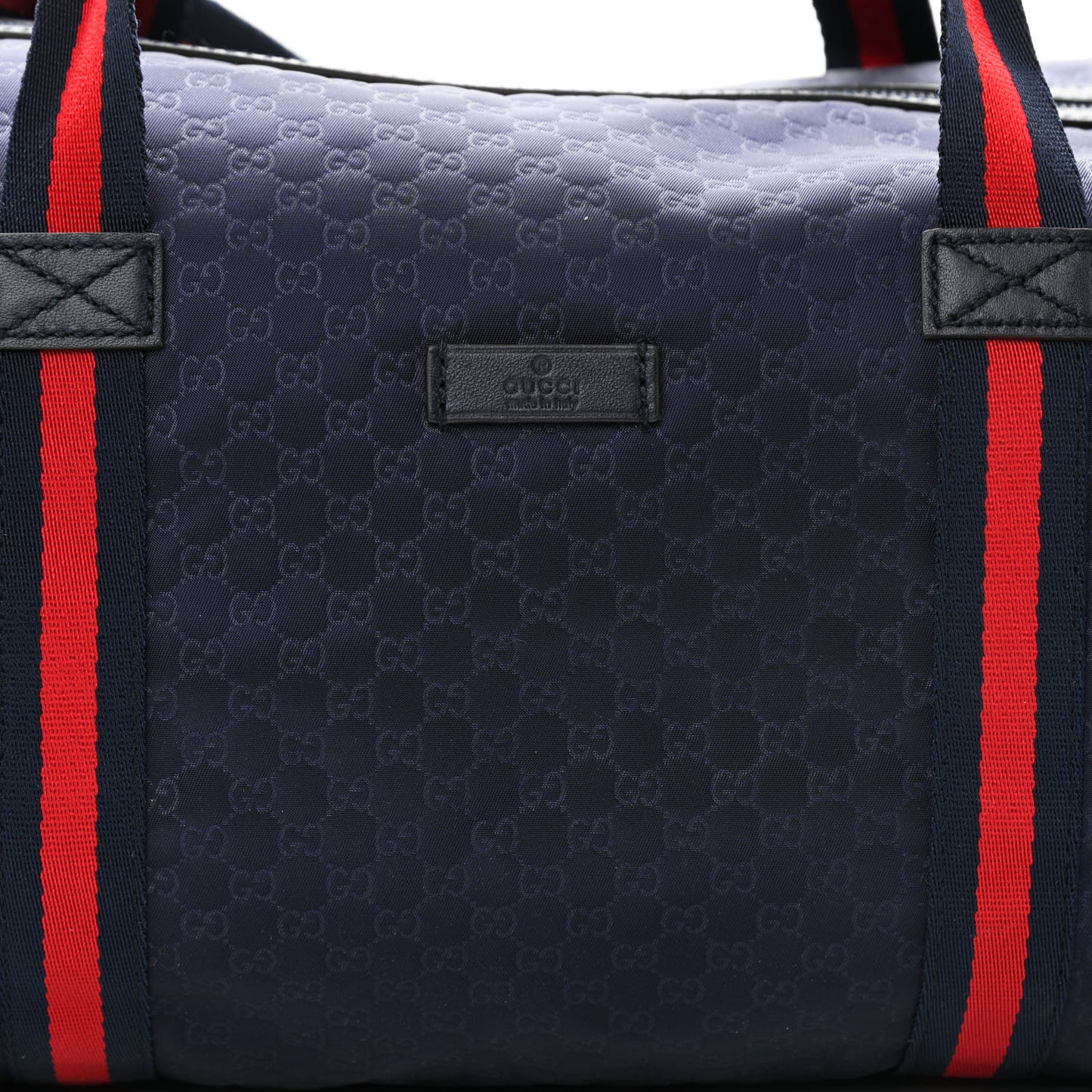 Nylon Microguccissima Gym Bag Navy
