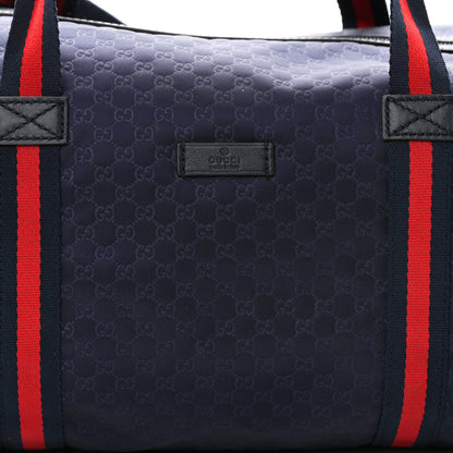 Gucci Nylon Microguccissima Gym Bag Navy 8 of 10